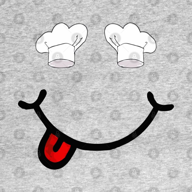 Chef Hats & Smile (in the shape of a face) by Tilila